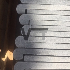 Rebated bullnose sandblasted bluestone