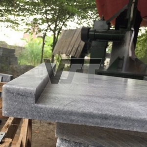 Rebated square edge sandblasted bluestone