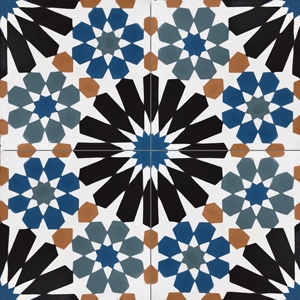 Cement tile matt finish