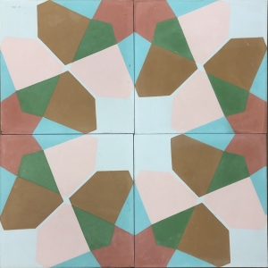 Cement tile matt finish