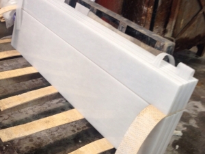 White Marble Stair Treads